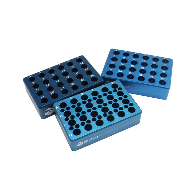 BC032 0.2ml/1.5ml低温金属冰盒(1.5ml/24孔 0.2ml/36孔,尖底)